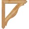Ekena Millwork Funston Arts and Crafts Rough Sawn Bracket w/ Offset Brace, Western Red Cedar, 6"W x 32"D x 36"H BKT0604X32X36FST03RWR - alternate 3
